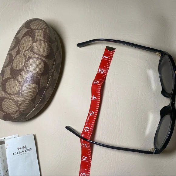Coach Black Sunglasses with Case - Picture 4 of 8